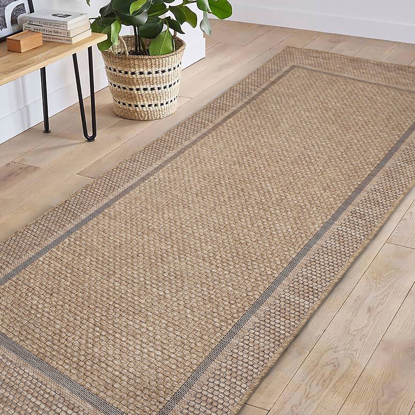 Summer Border Latte Rug