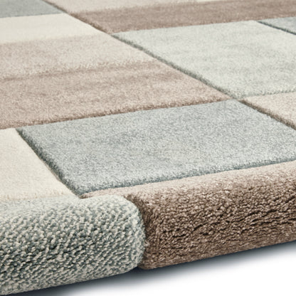 Brooklyn 646 Teal Blue Modern Rugs