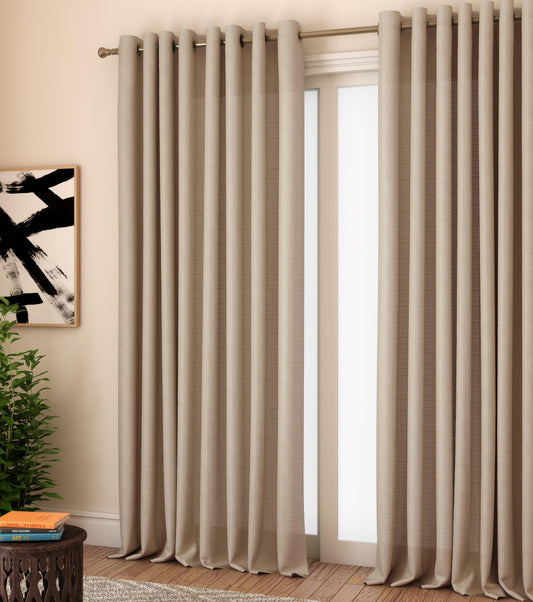 Milano Natural Eyelet Curtains