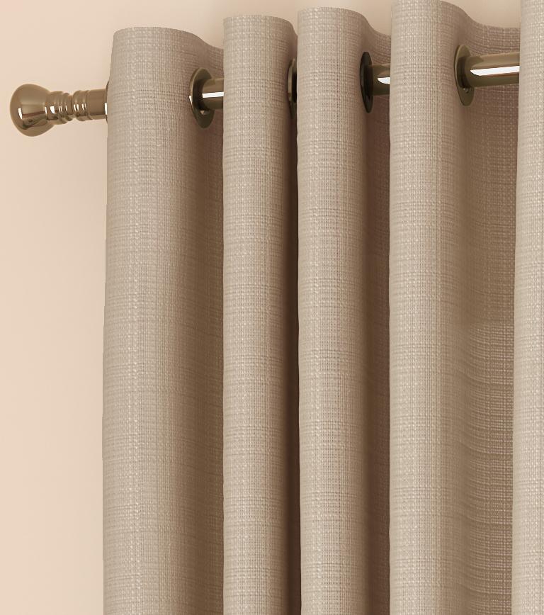 Milano Natural Eyelet Curtains