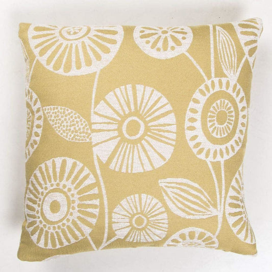 Jacquard Dandelion Ochre Cushion Cover