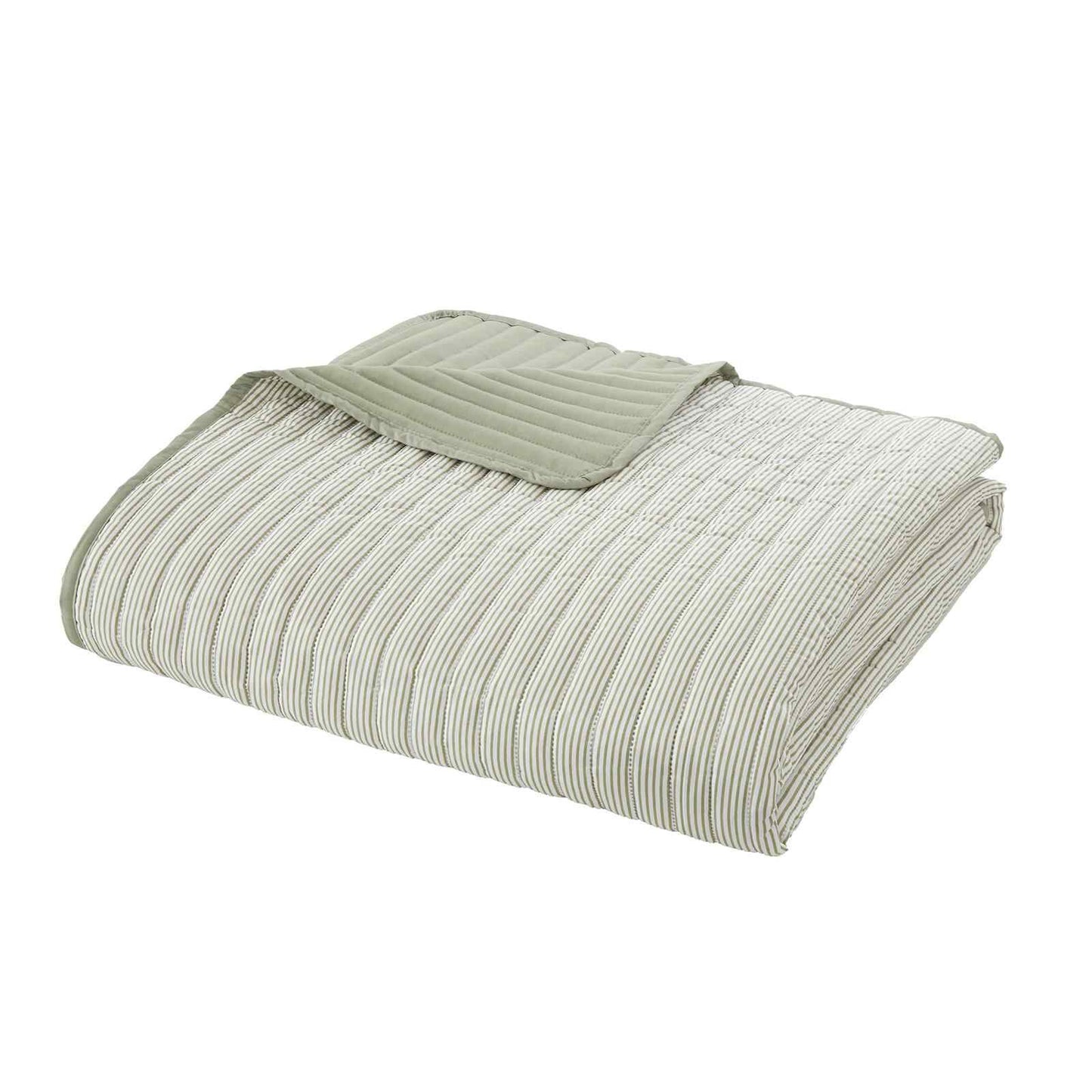 Stripe Green Bedspread