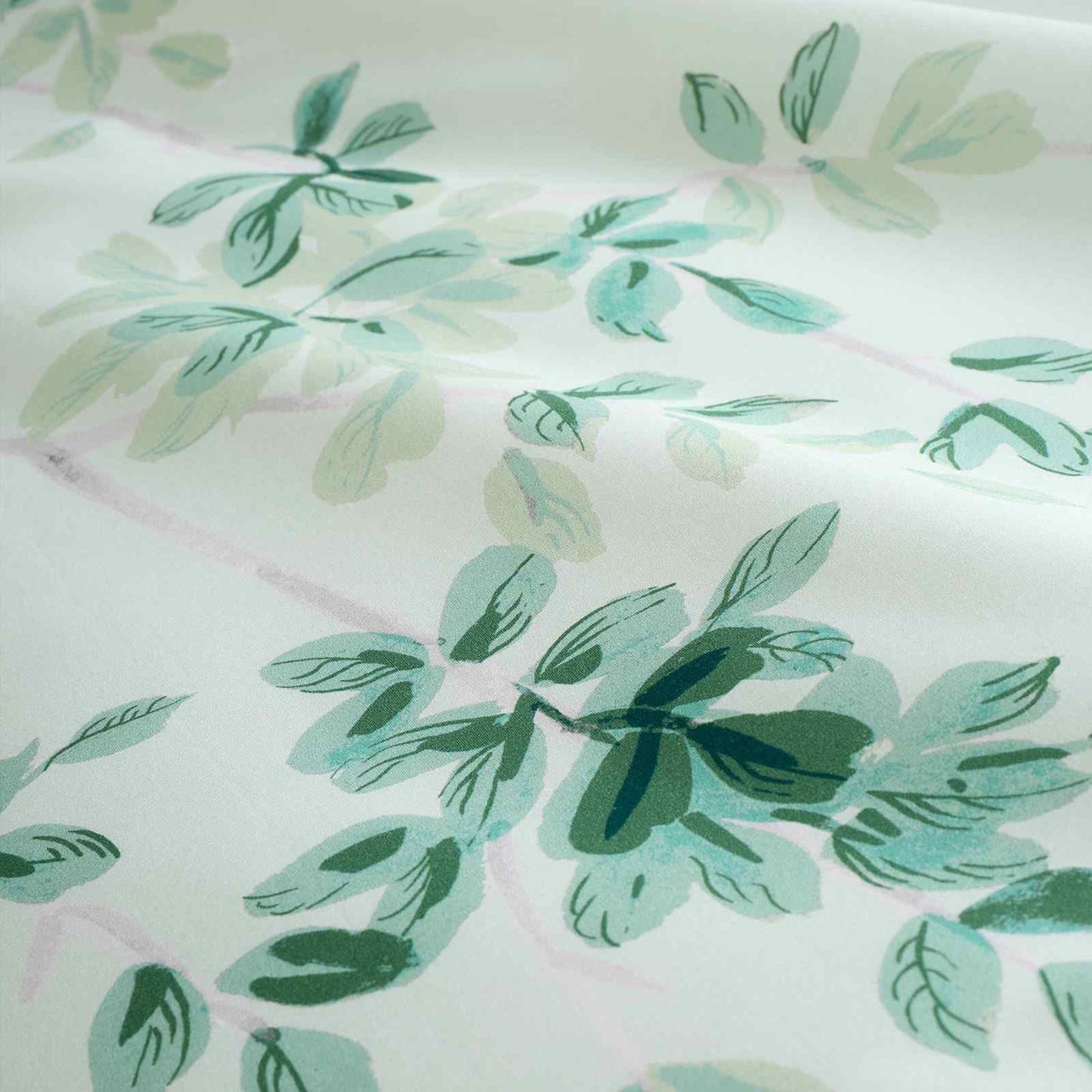 Scenic Leaves Green Duvet Cover Set