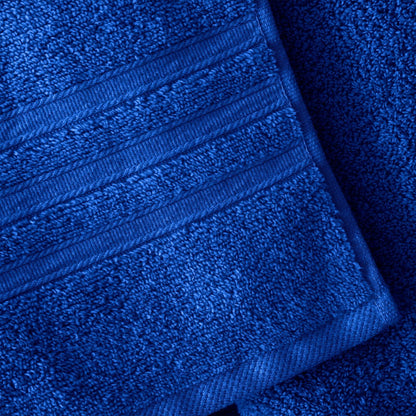 Catherine Lansfield Zero Twist Cobalt Blue Towel and Sheet