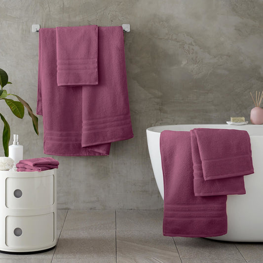 Zero Twist Raspberry Hand Towel