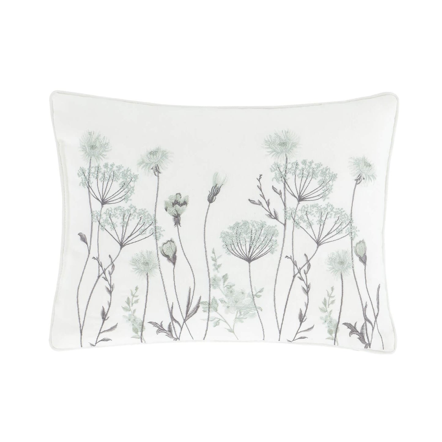 Meadowsweet Green Filled Cushion