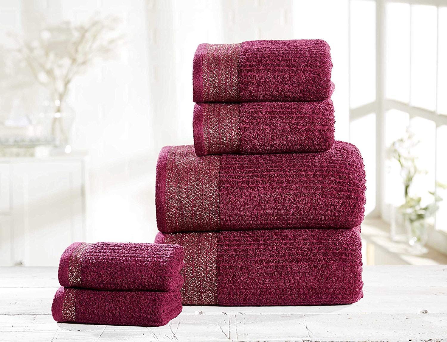 Mayfair Damson/Gold Towel Bale