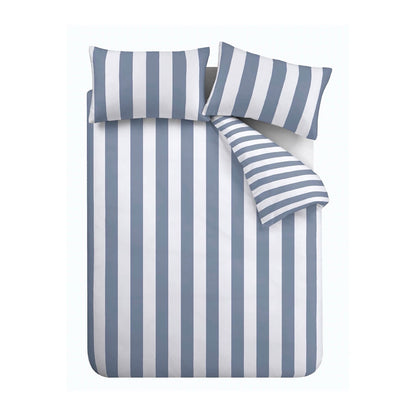 Cove Stripe Blue Duvet Cover Set