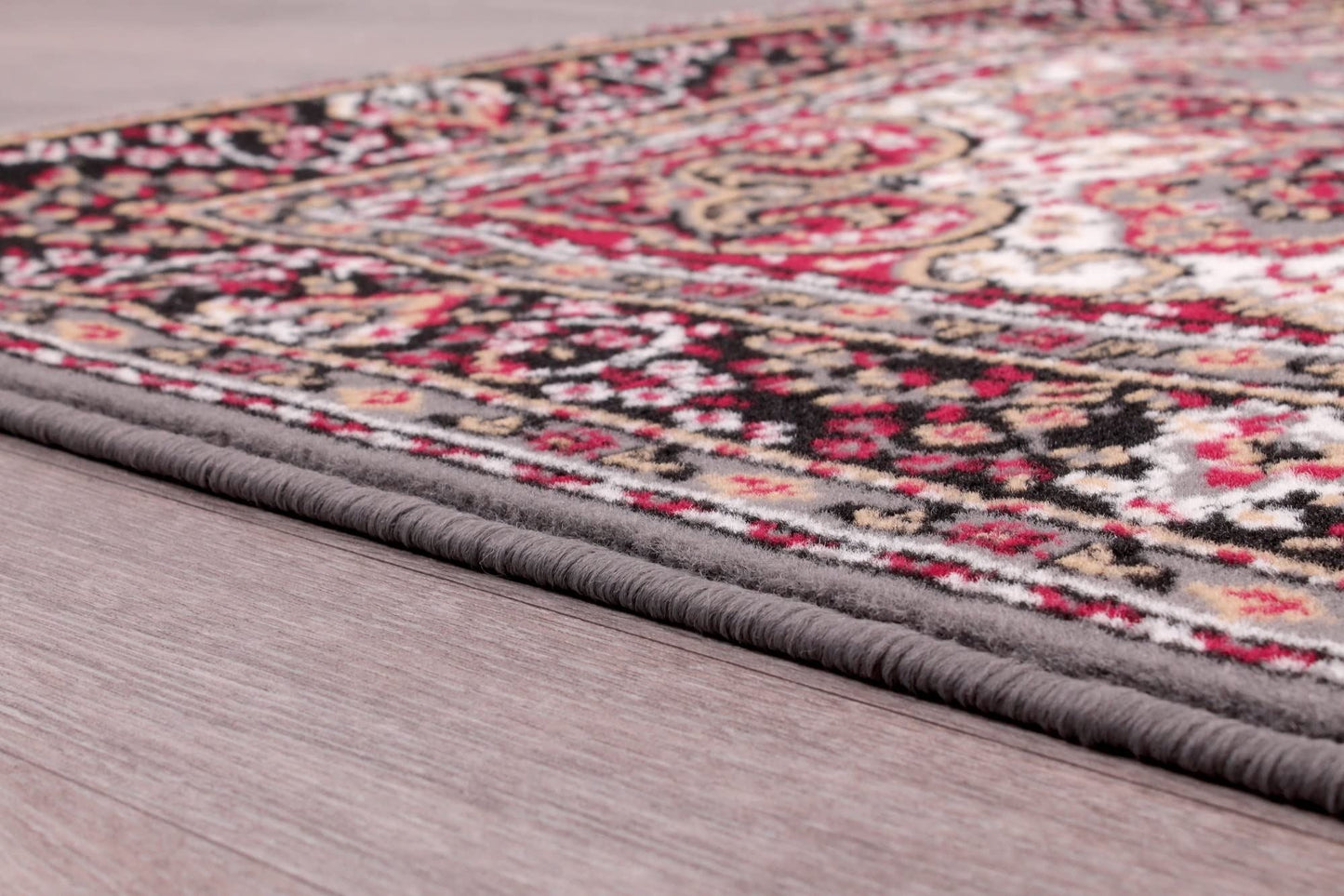 Traditional Poly Lancashire Grey Rugs