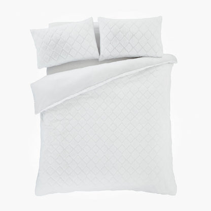 Cosy Diamond White Duvet Set