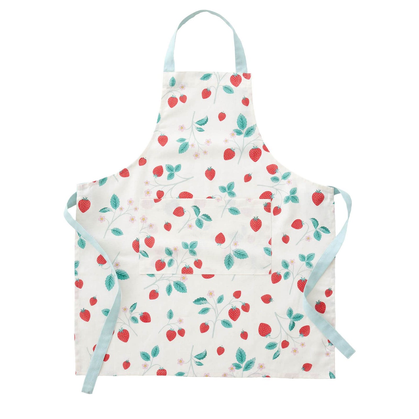 Strawberry Garden Cream/ Red Apron - Adult