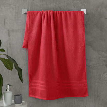 Zero Twist Red Hand Towel