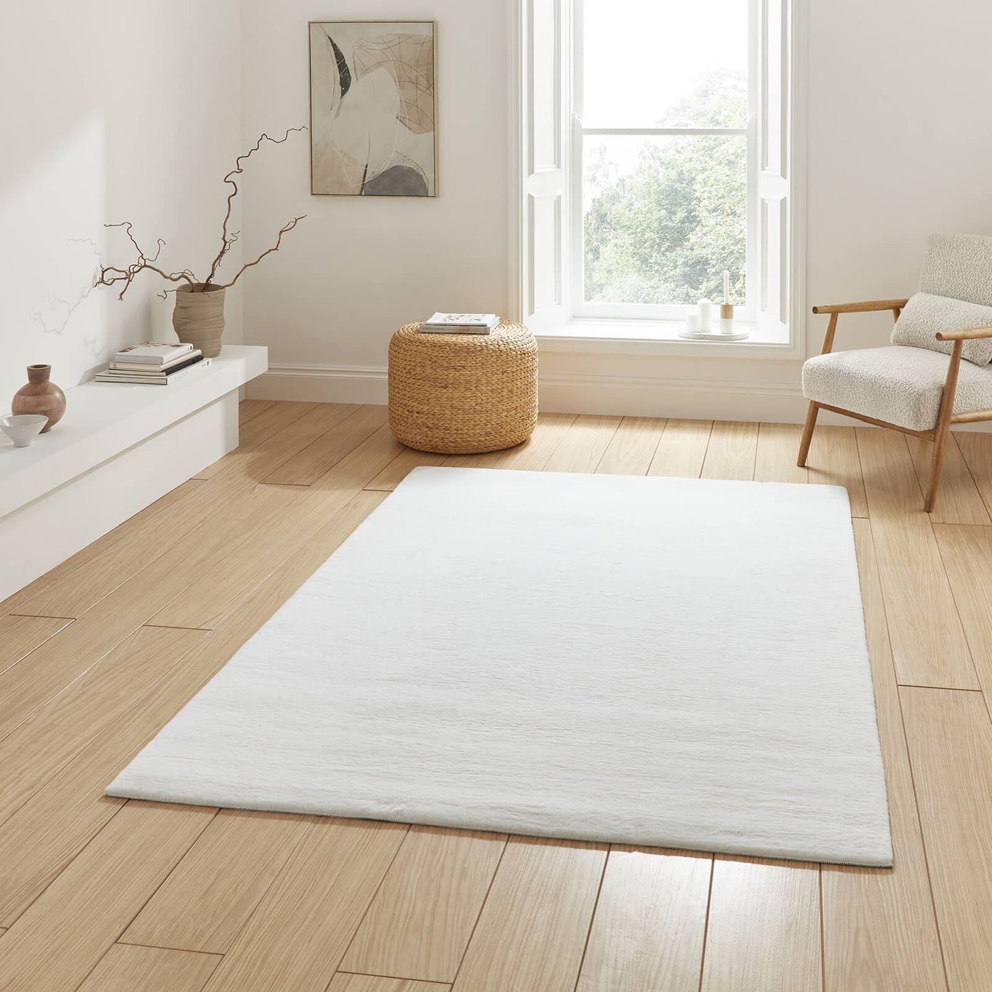 Snug Rug White Modern Rug