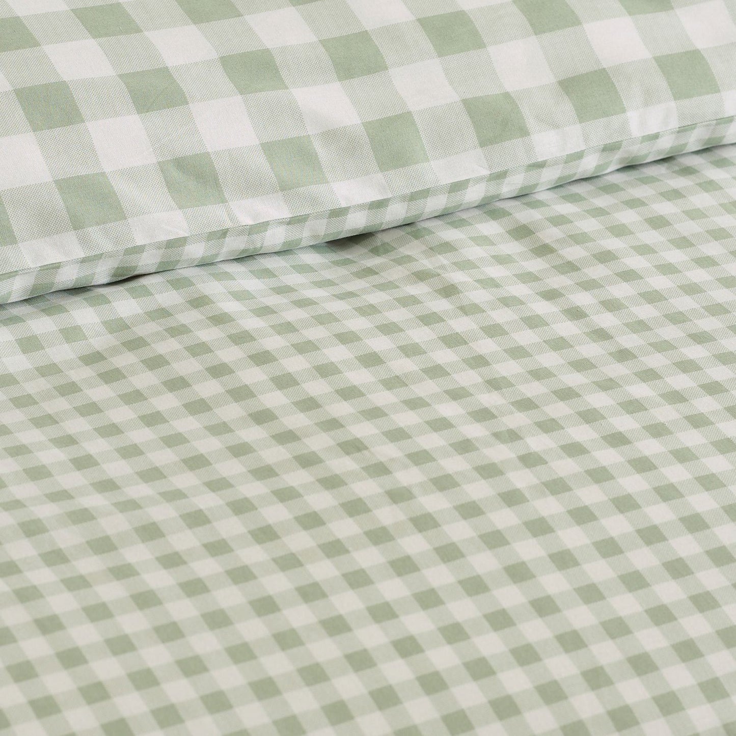 Catherine Lansfield Bamford Gingham Check Green Duvet Cover Set