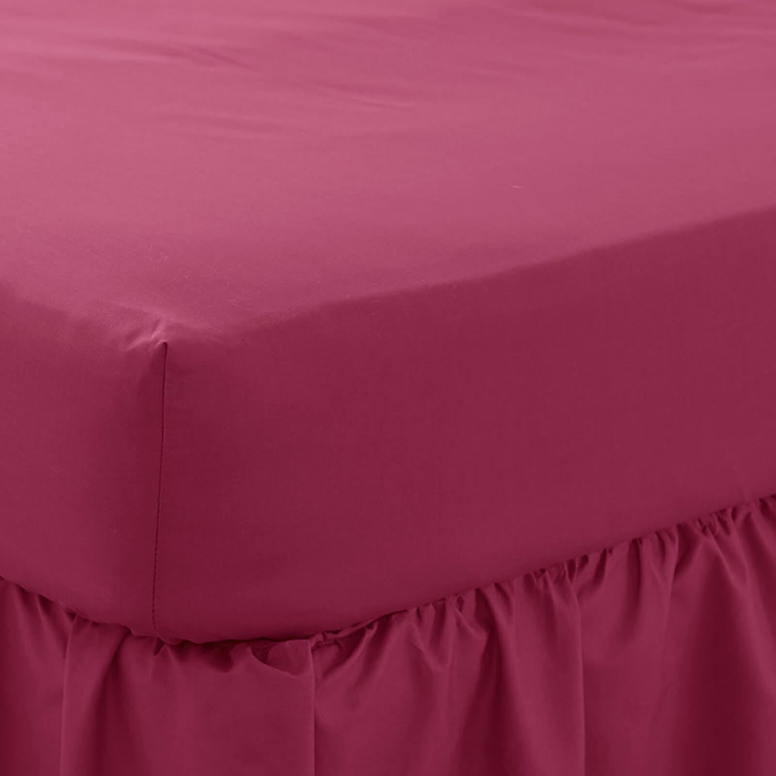 Poetry Burgundy Fitted Sheet