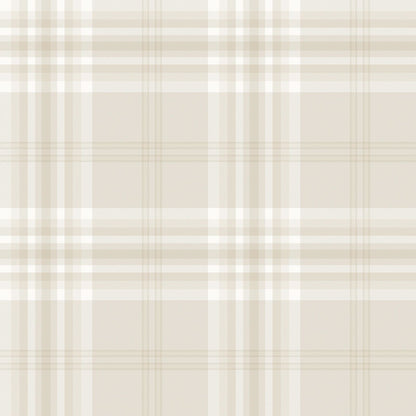 Kelso Check Wallpaper Cream