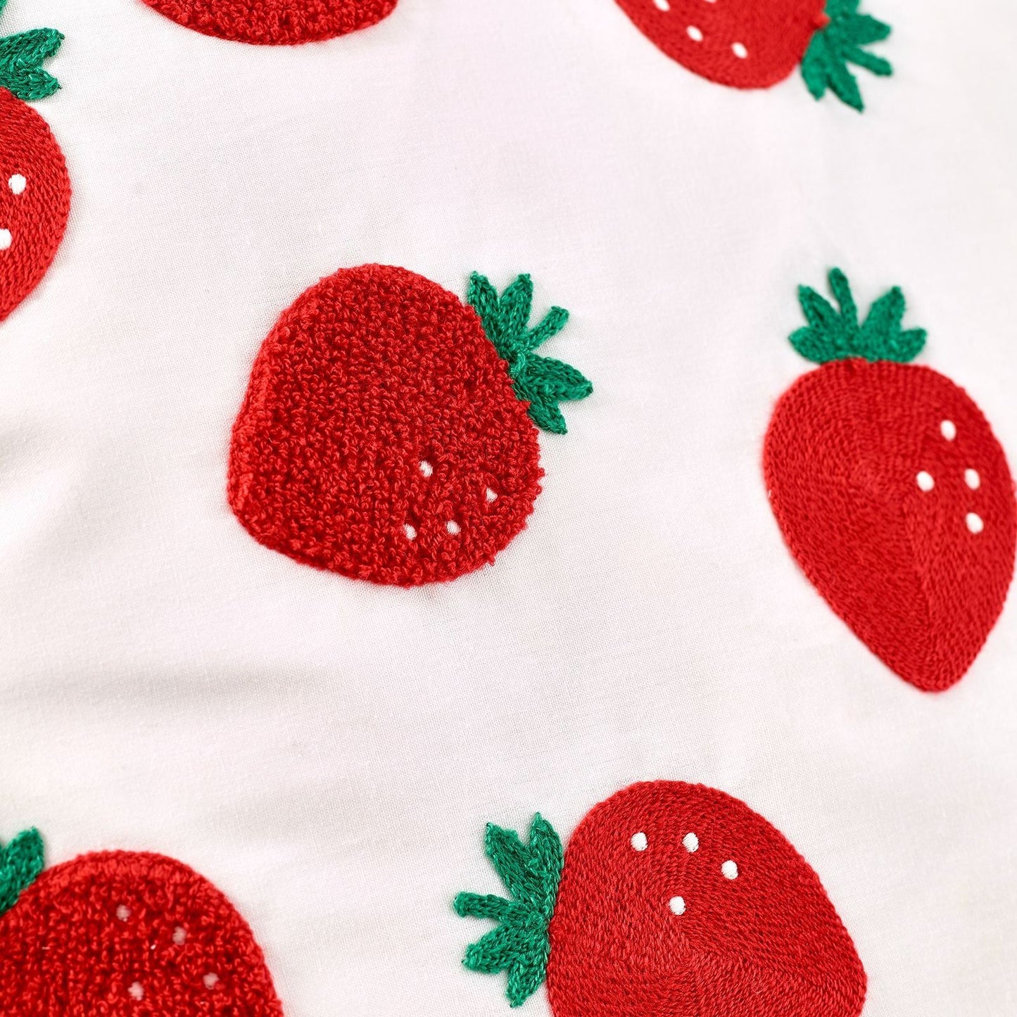 Catherine Lansfield Strawberry Red Cushion - Filled