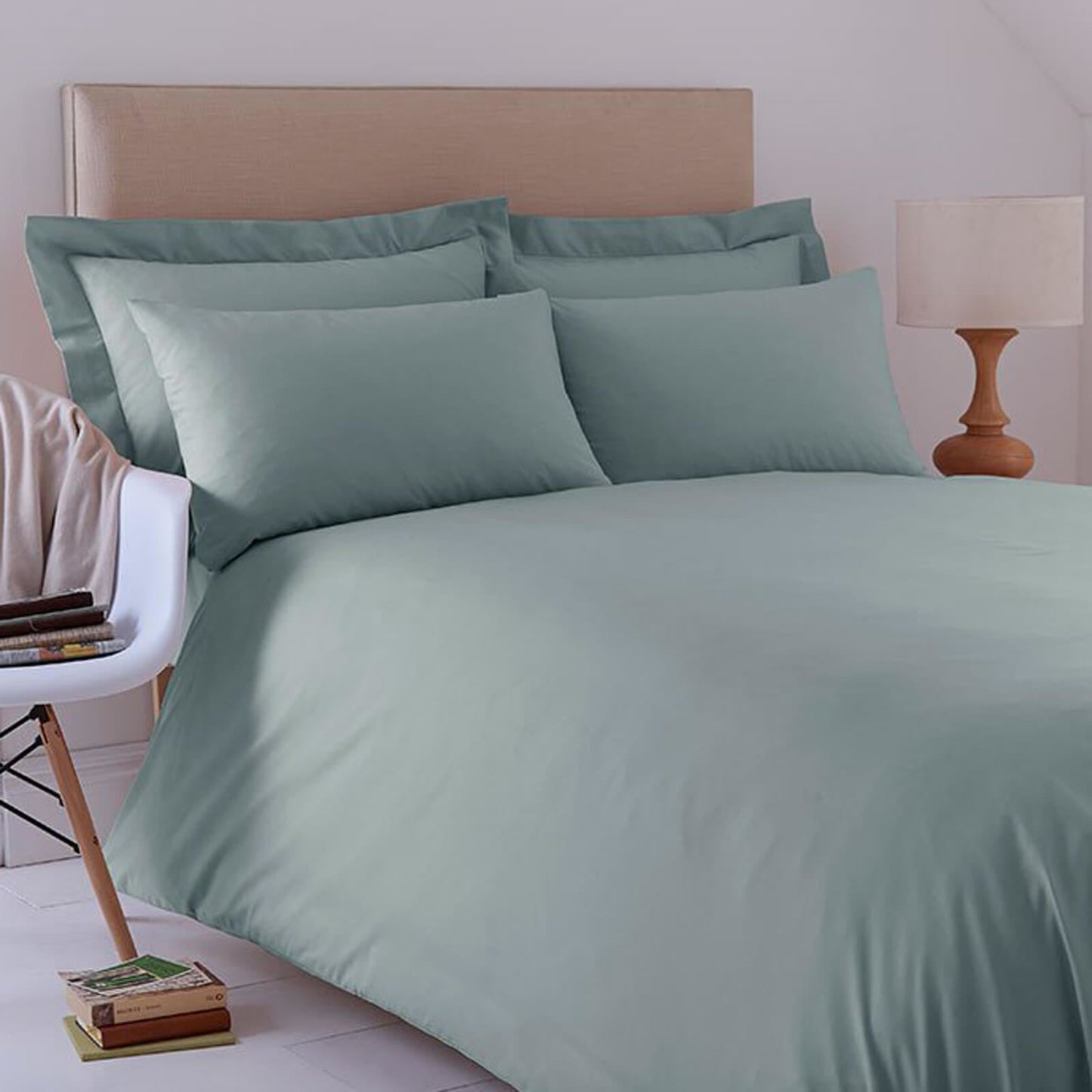 Percale Meadow Green Duvet Set