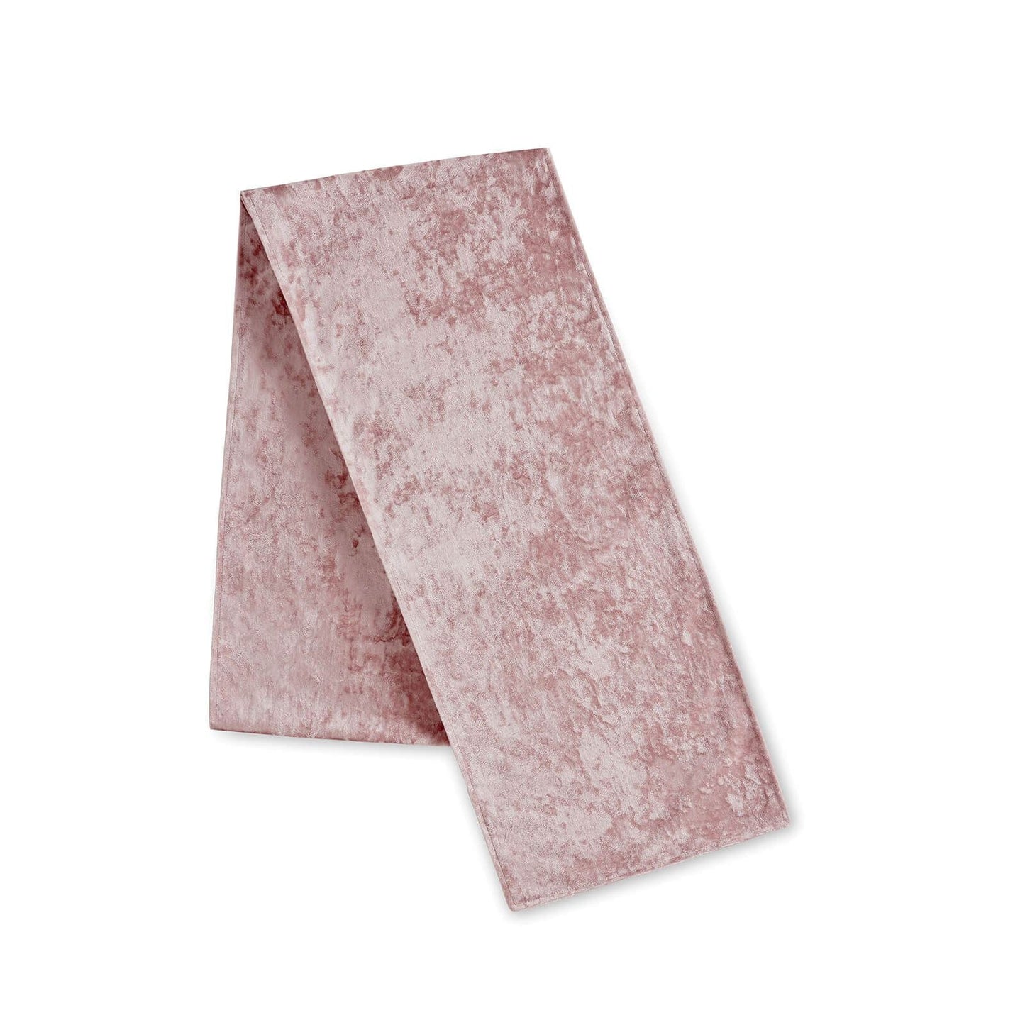 Crushed Velvet Blush Pink Table Runner