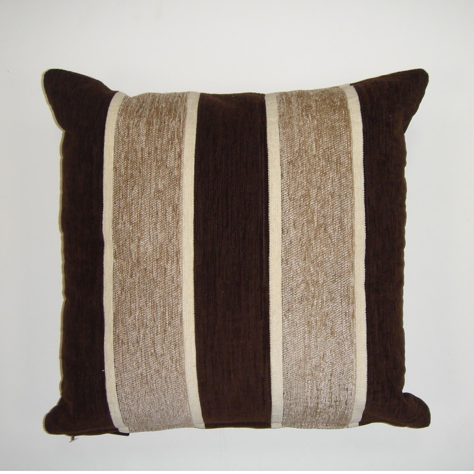 Oxford Chenille Chocolate Cushion Cover