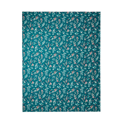 Christmas Holly And Mistle Toe Green Table Cloth - 137x229 cm