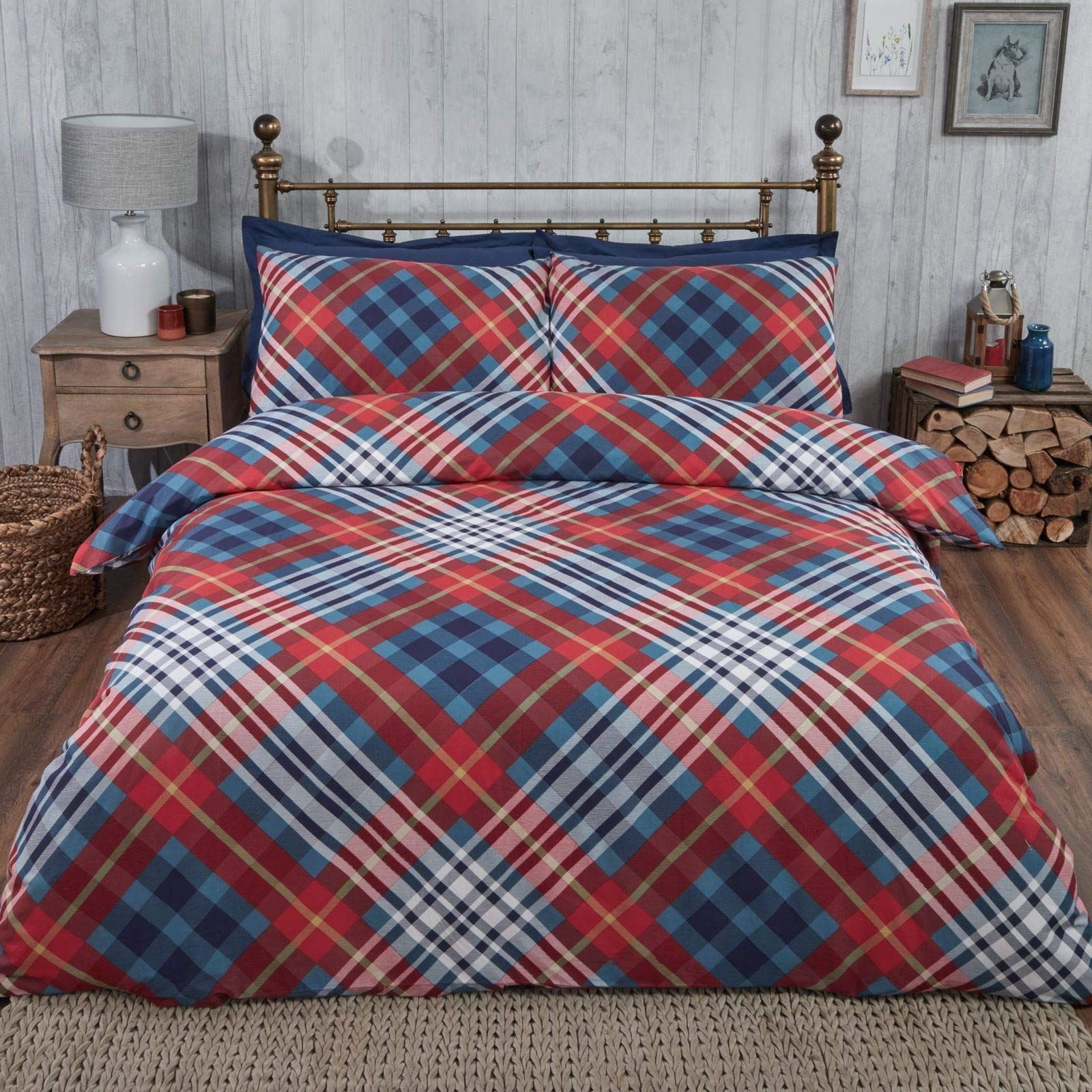 Tartan BC Red Duvet Set