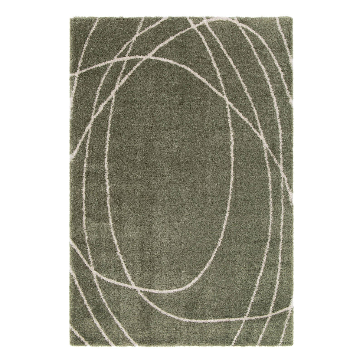 Halo Squiggle Sage Swirl Rug