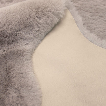 Luxury Faux Fur Natural Plain Rug