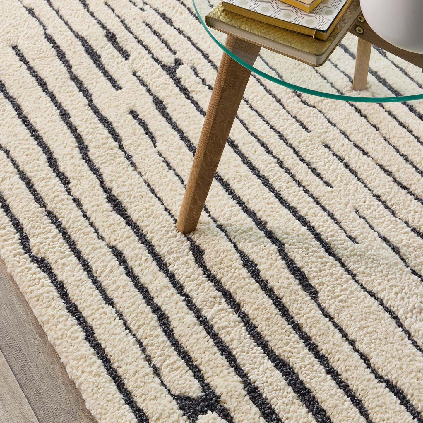 Origins Woodweave Ivory/Charcoal 67X200