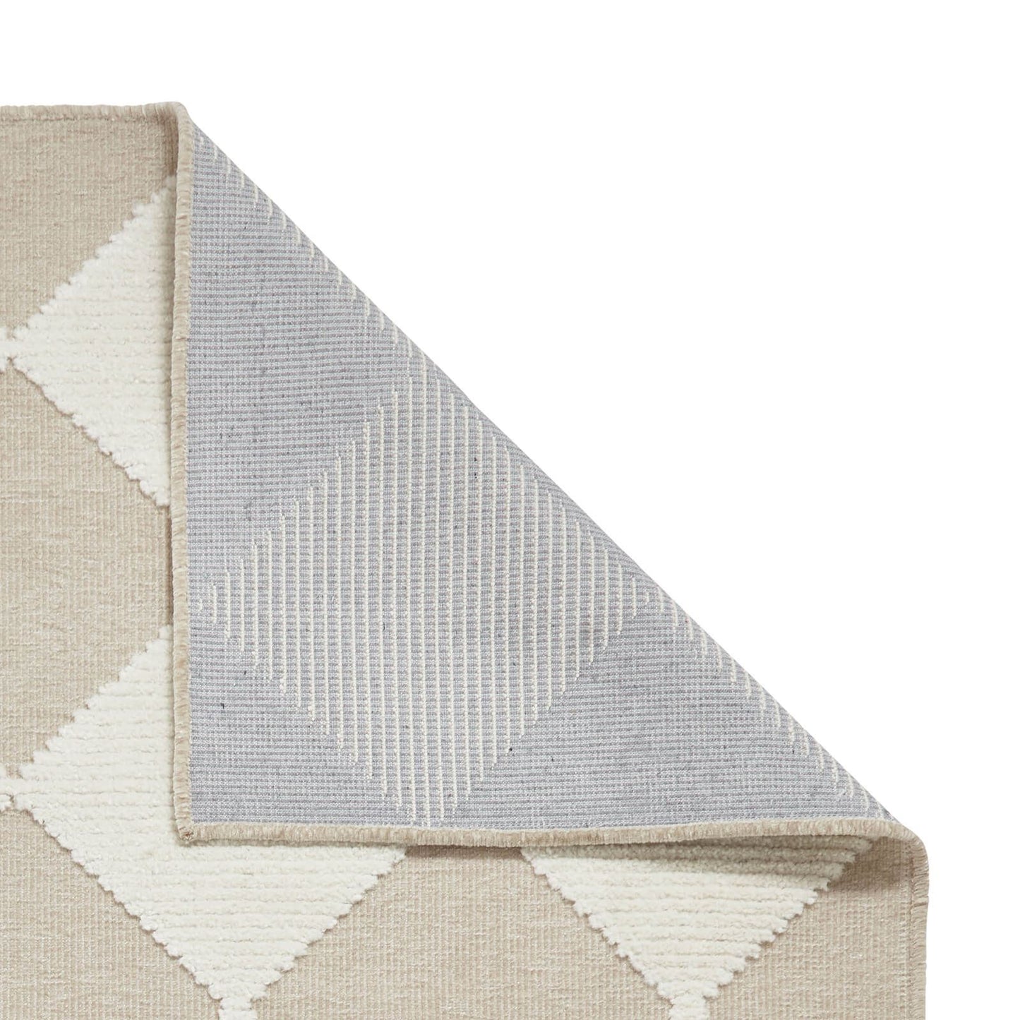 Lyna J0529 Beige/White Washable Rug
