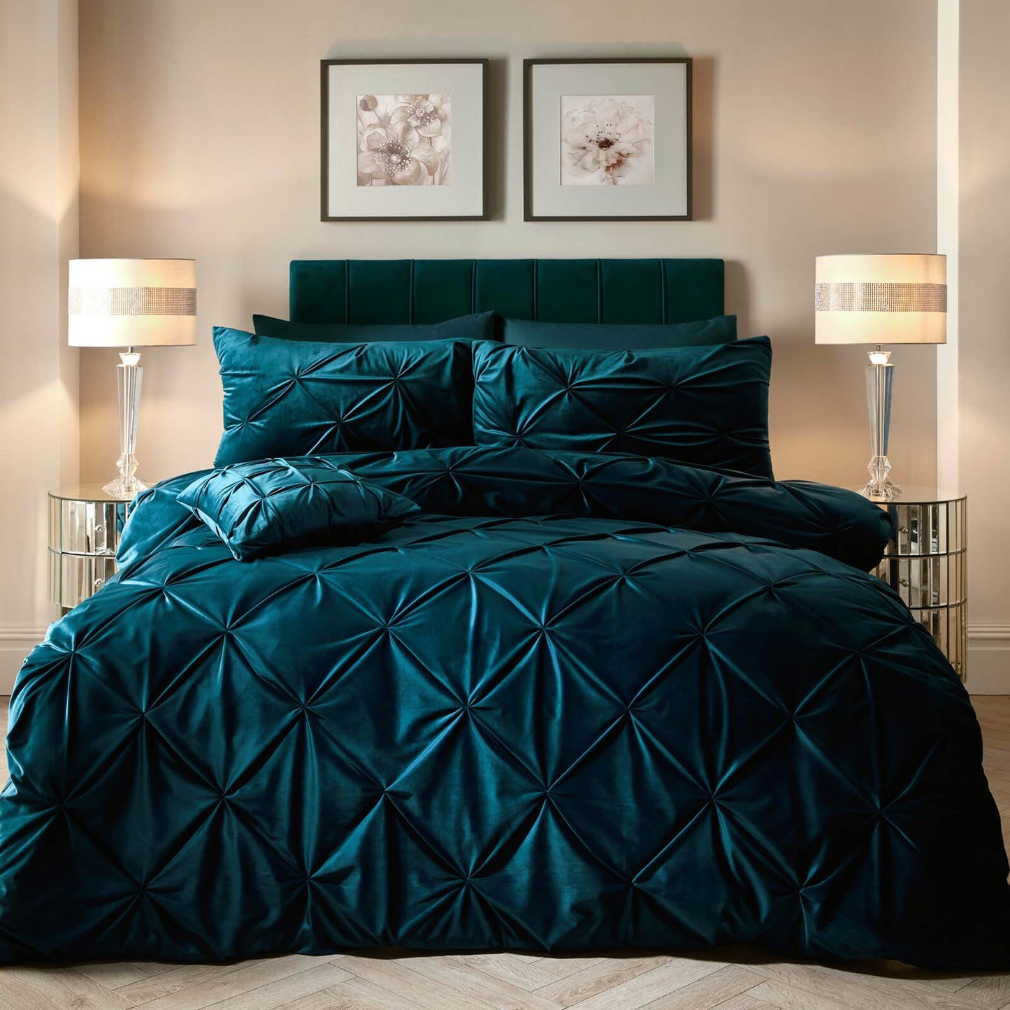 Mira Teal Duvet Set