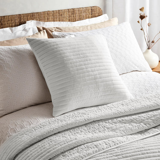 Fine Linens Living White Filled Cushion