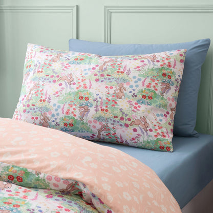 Belle & Boo Meadow Bunnies Blue Duvet Cover Set