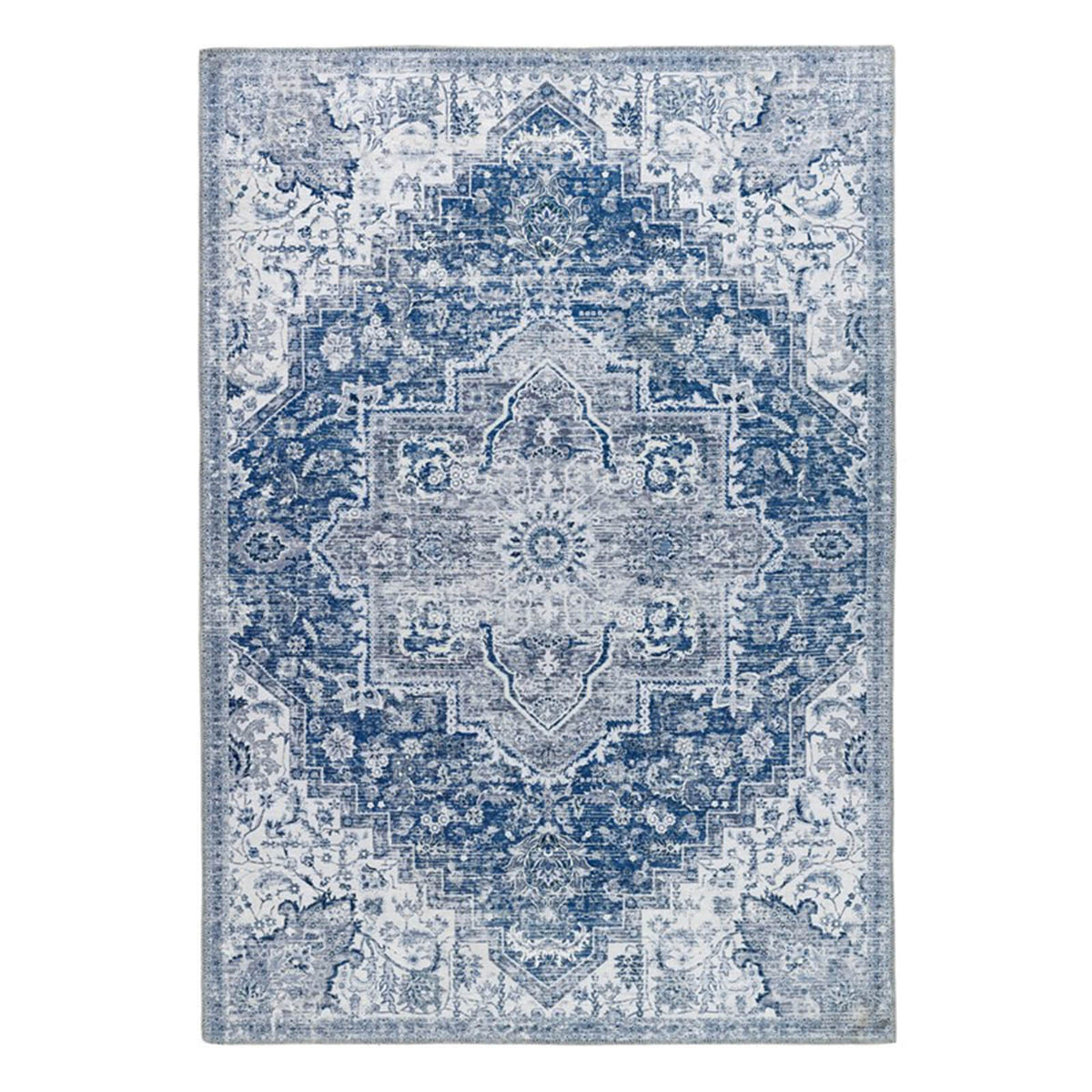 Garda Rugs Washable Blue Flatweave Rugs – Home Linen Store