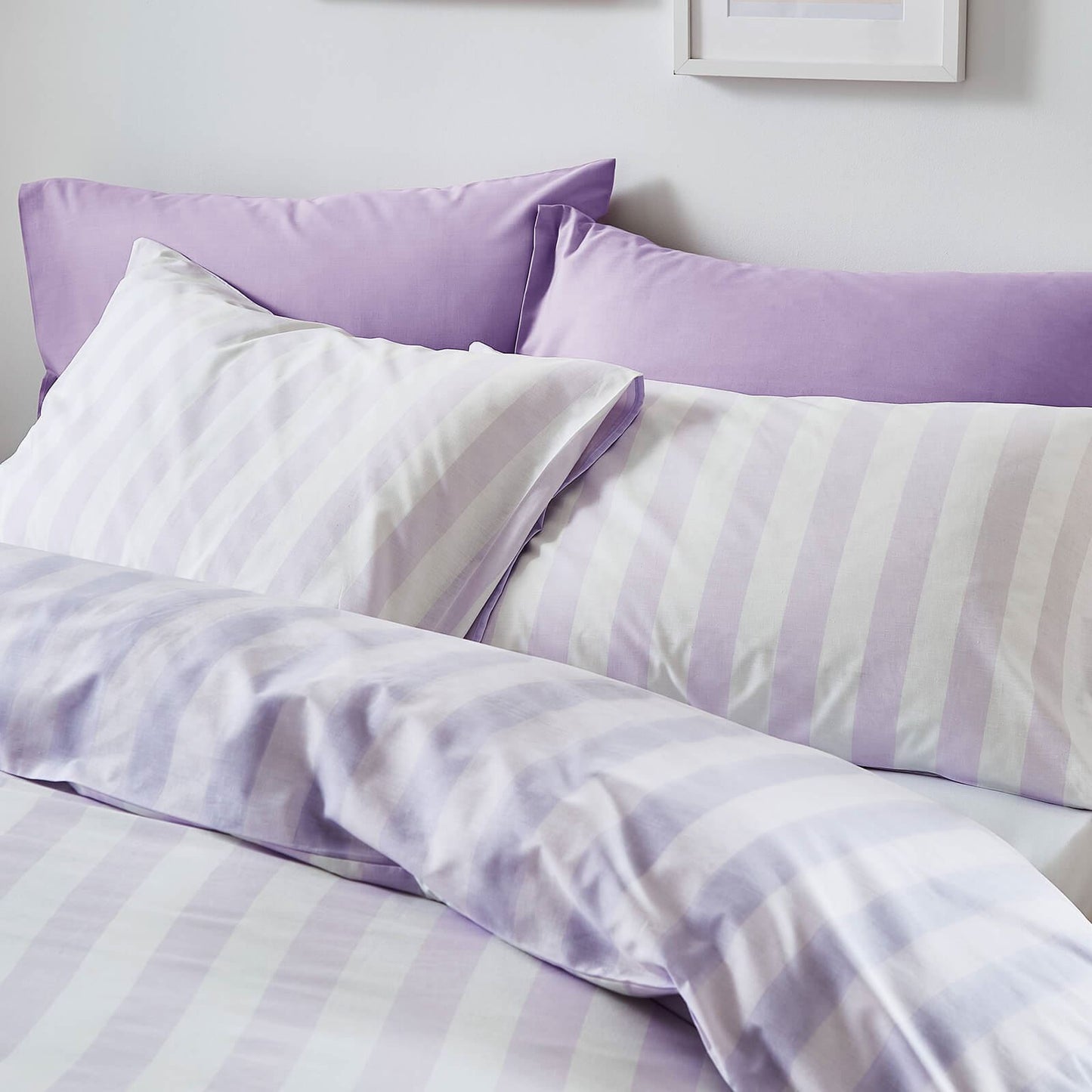 Stripe Tease Lilac Duvet Cover Set