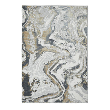 Tidal TL837 Silver/Beige Modern Abstract Rug