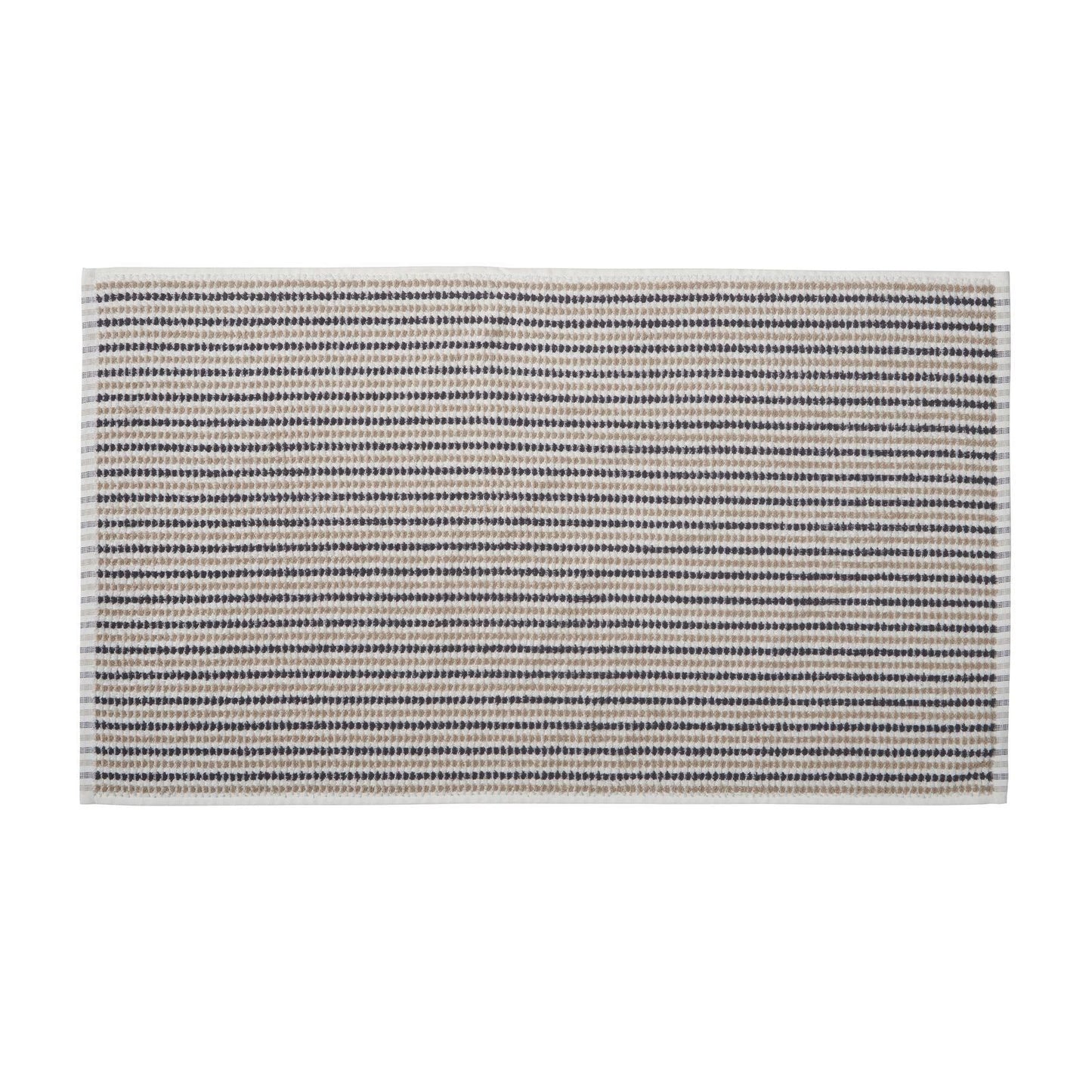 Catherine Lansfield Rice Weave Stripe Grey Towel and Sheet