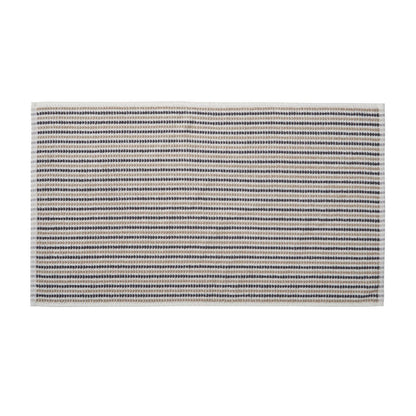 Catherine Lansfield Rice Weave Stripe Grey Towel and Sheet