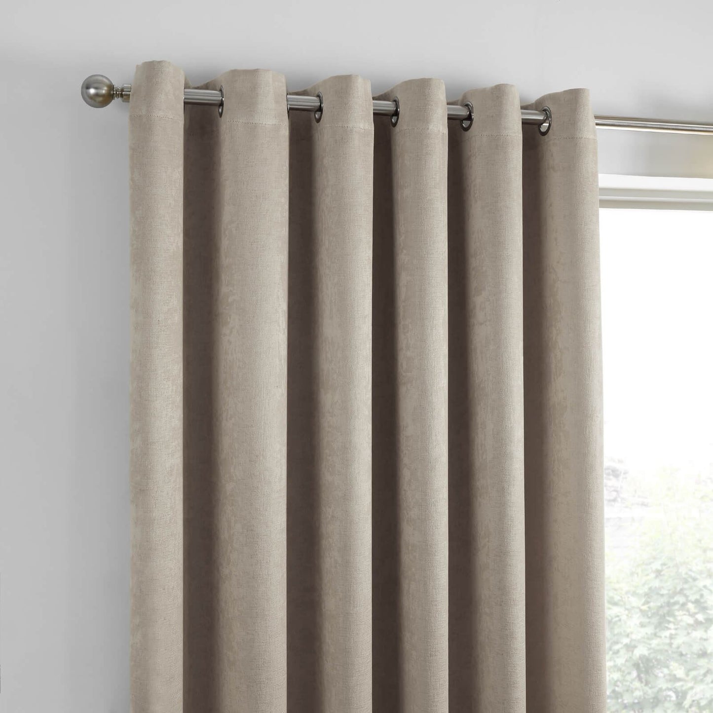 Strata Natural Eyelet Curtains