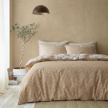 Sahara Floral Beige Duvet Cover Set