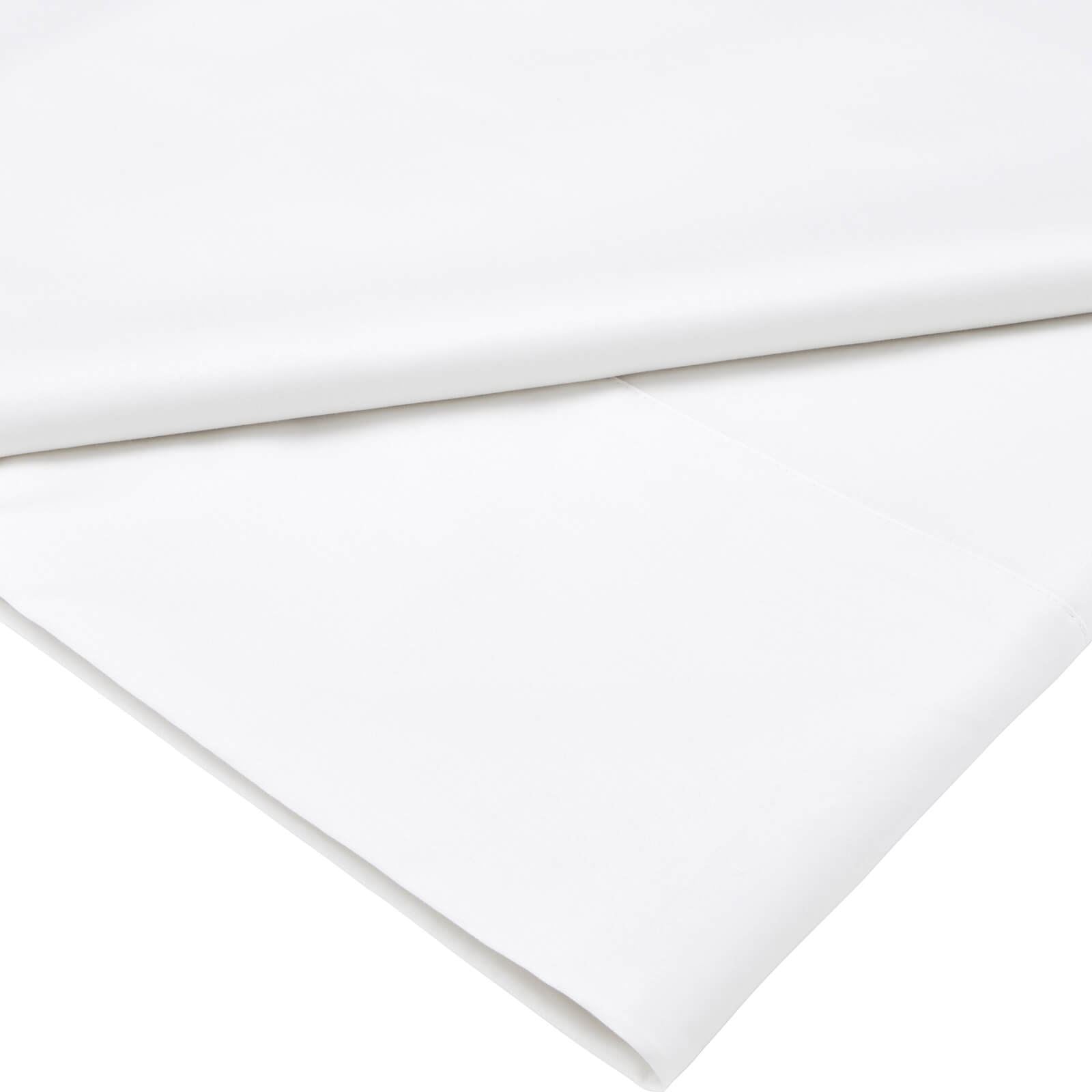 500TC Cotton Sateen Snow Flat Sheet