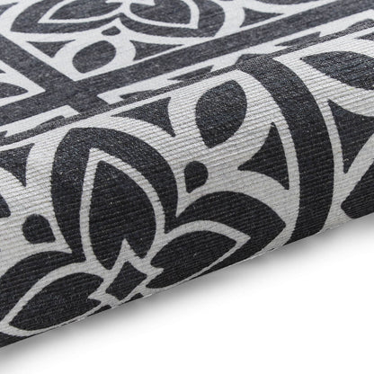 Victoria H1191 Dark Grey  Washable Rug