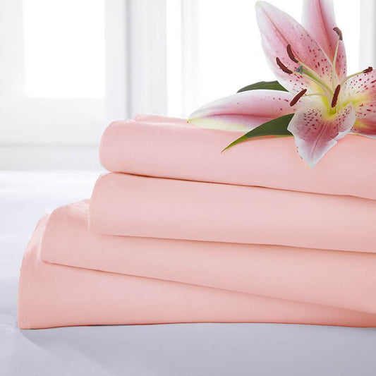 Poetry Peach Flat Sheet