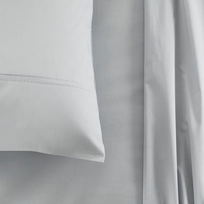 Organic Cotton 400TC Sateen Grey Fitted Sheet