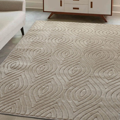Malmo Tear Drop Natural Rug