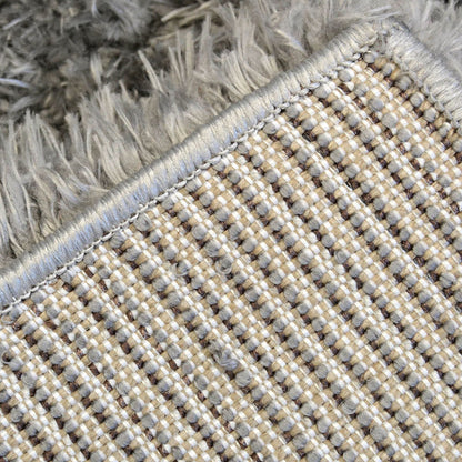 Lagom Mid Grey Plain Rug