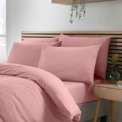 So Soft Non Iron Coral Duvet Cover Set