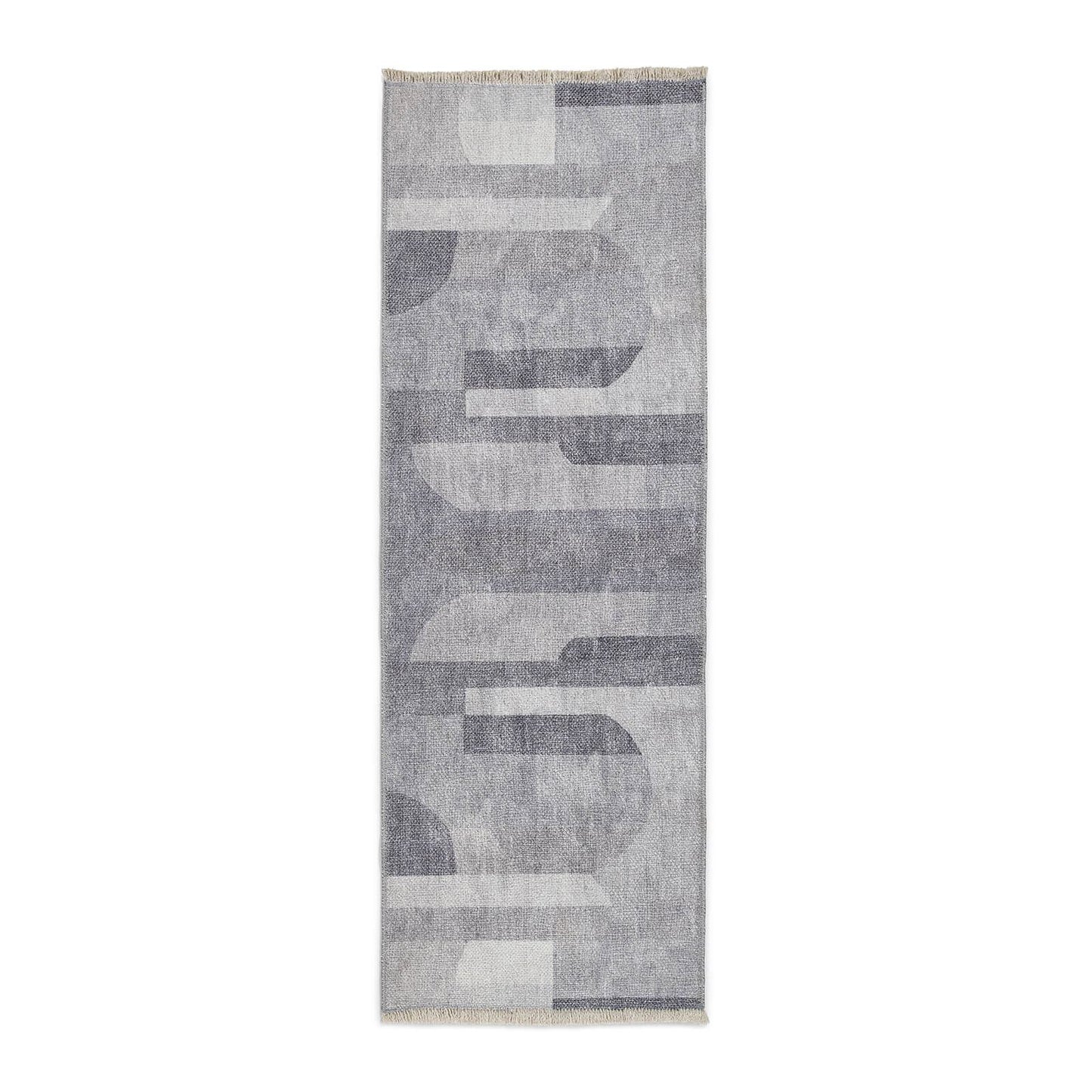 Whisper H1068 Green/Grey Modern Washable Rug
