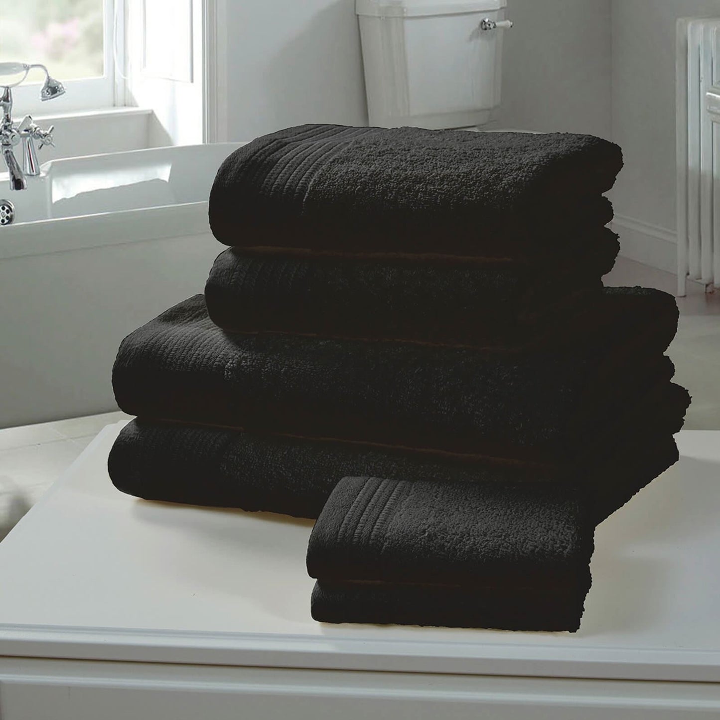 Chatsworth Black Face Towel