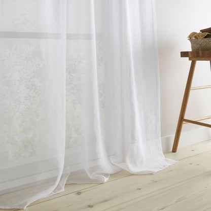 Izmir Tassel White Voile Panel